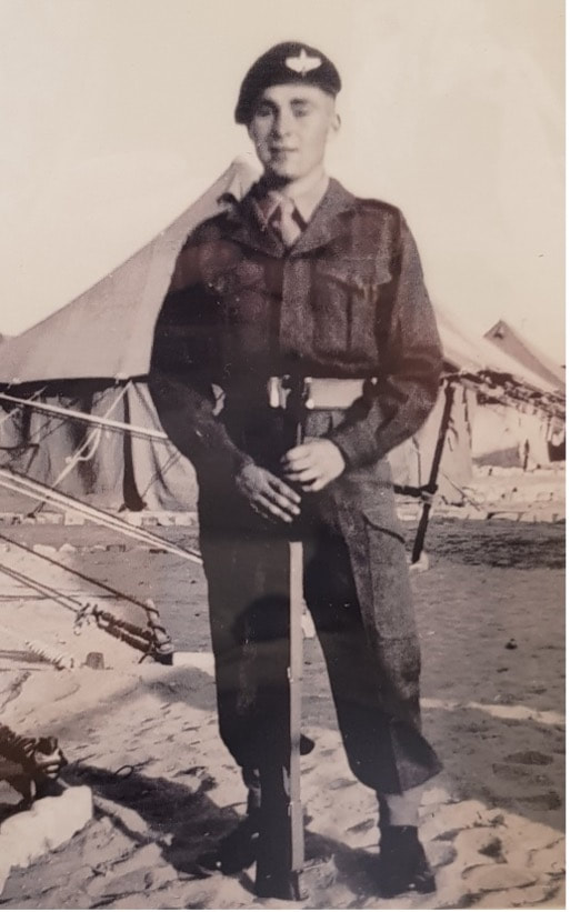 young soldier at the suez canal 1953