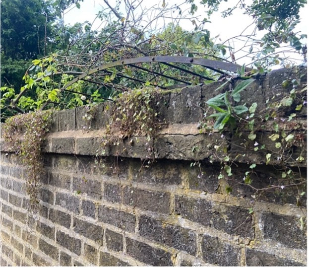 Wall at the northeast of Church Rate Walk